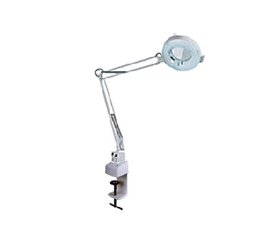 Round 5x Diopter Magnifier Tabletop Lamp